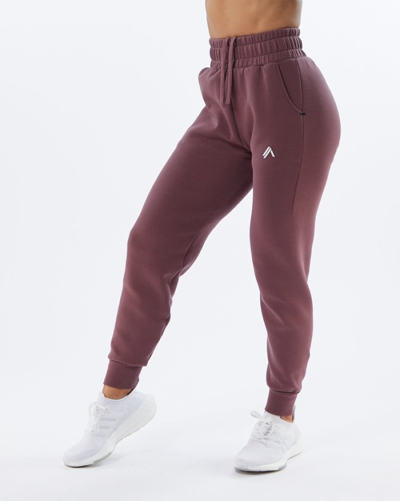 Pantaloni Jogger Dama Alphalete ELMTS Cuffed Violet | 965283-DJF