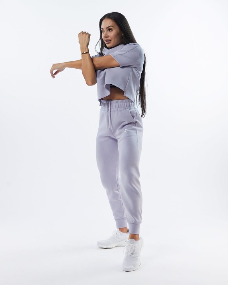 Pantaloni Jogger Dama Alphalete ELMTS Cuffed Violet | 750394-YXF