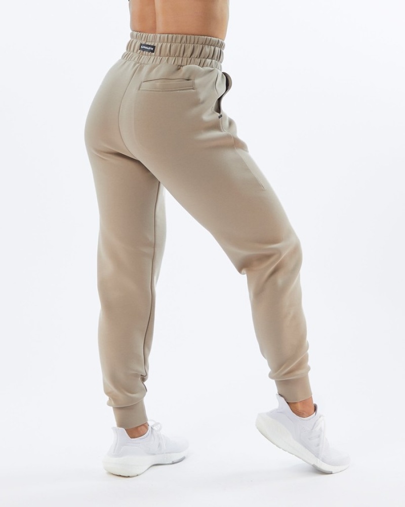Pantaloni Jogger Dama Alphalete ELMTS Cuffed Maro | 538194-TGS