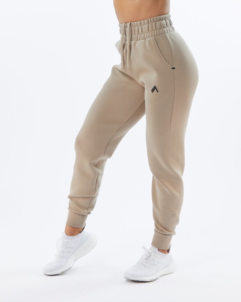 Pantaloni Jogger Dama Alphalete ELMTS Cuffed Maro | 538194-TGS