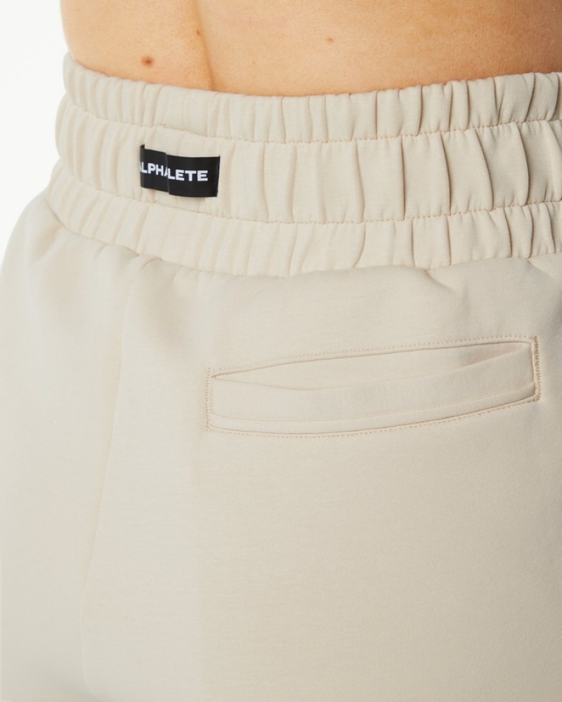 Pantaloni Jogger Dama Alphalete ELMTS Cuffed Galbeni Deschis | 417859-NCZ
