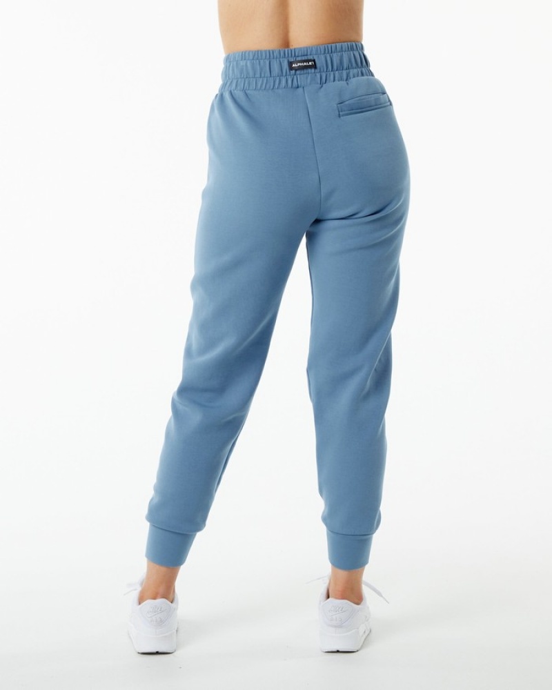 Pantaloni Jogger Dama Alphalete ELMTS Cuffed Albastri | 384692-NCE