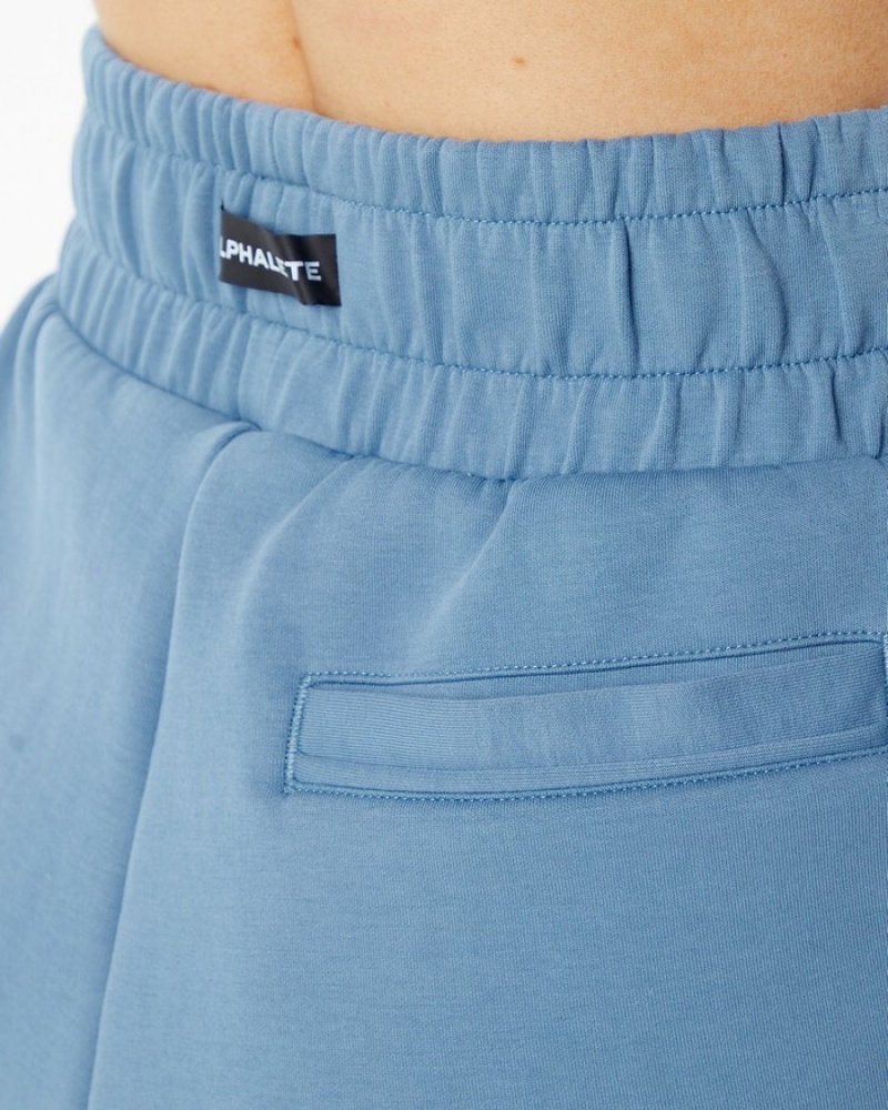 Pantaloni Jogger Dama Alphalete ELMTS Cuffed Albastri | 384692-NCE