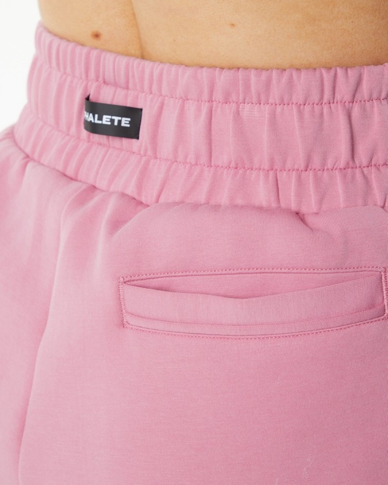Pantaloni Jogger Dama Alphalete ELMTS Cuffed Roz | 591483-IXH