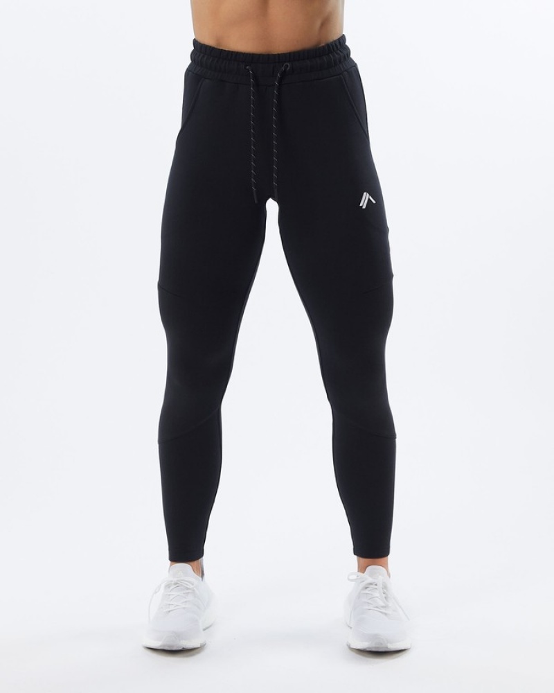 Pantaloni Jogger Dama Alphalete ELMTS Zip Negrii | 294175-QPW