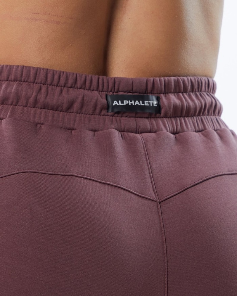 Pantaloni Jogger Dama Alphalete ELMTS Zip Violet | 572083-SFA