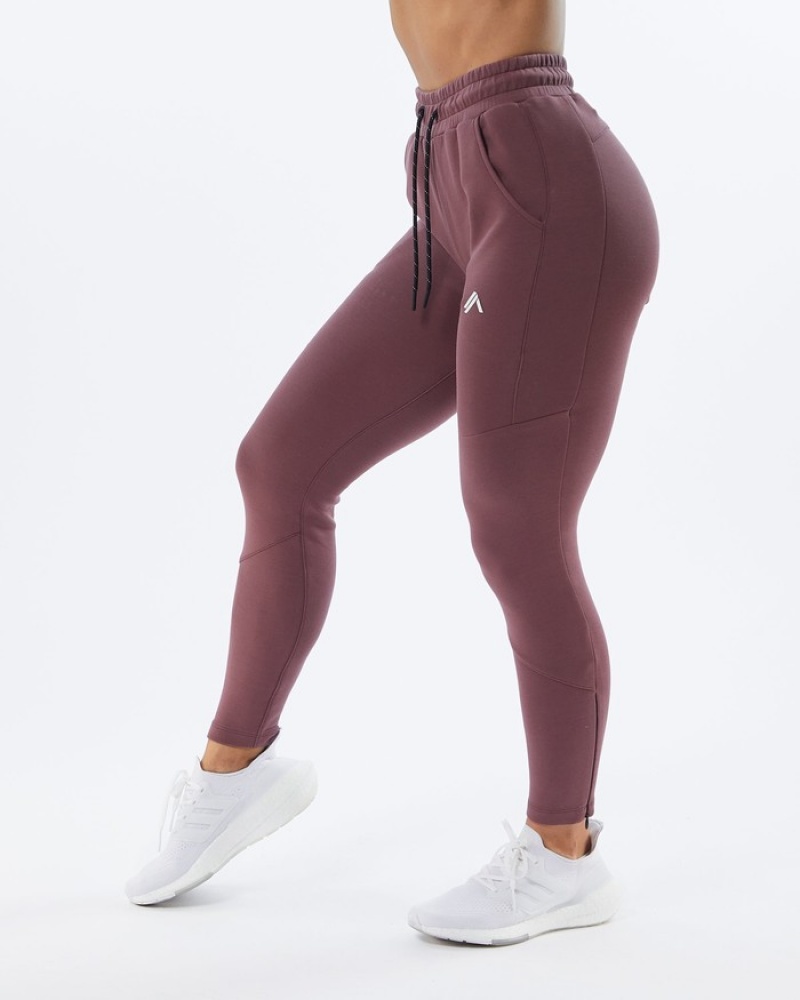 Pantaloni Jogger Dama Alphalete ELMTS Zip Violet | 572083-SFA
