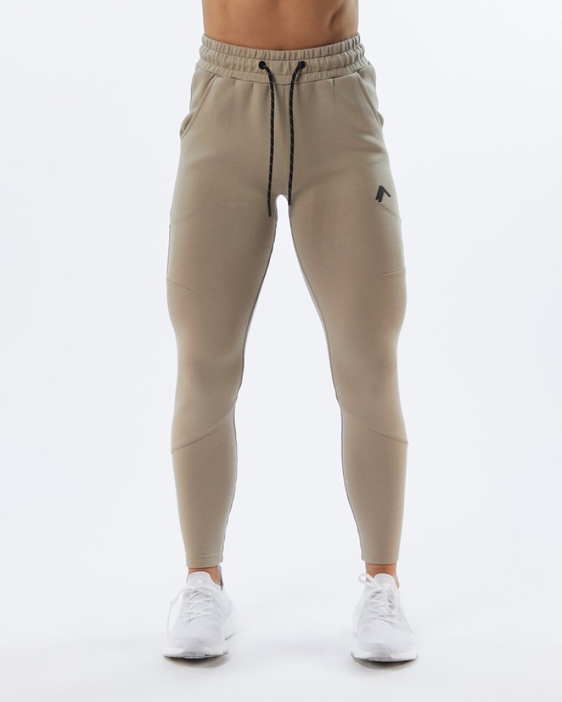 Pantaloni Jogger Dama Alphalete ELMTS Zip Maro | 412507-PSG