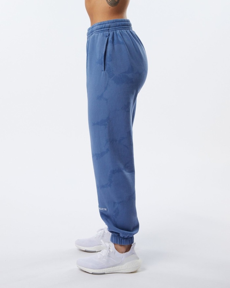 Pantaloni Jogger Dama Alphalete HCTS Albastri | 681547-TPL