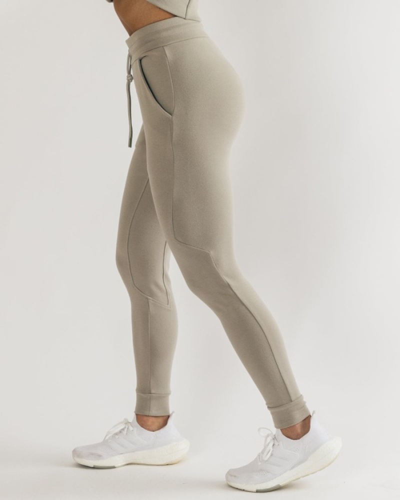 Pantaloni Jogger Dama Alphalete Identity Gri | 152479-RMX