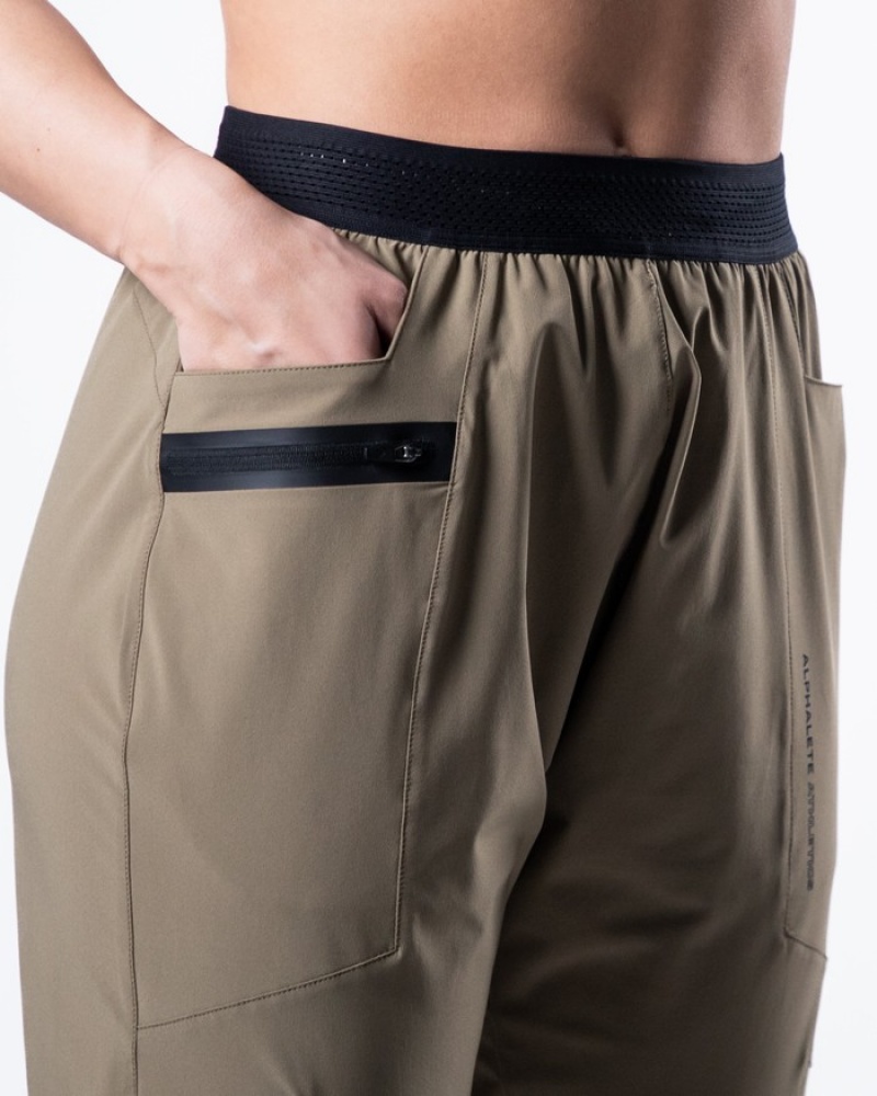 Pantaloni Jogger Dama Alphalete Studio Gri Maro | 826790-SZV