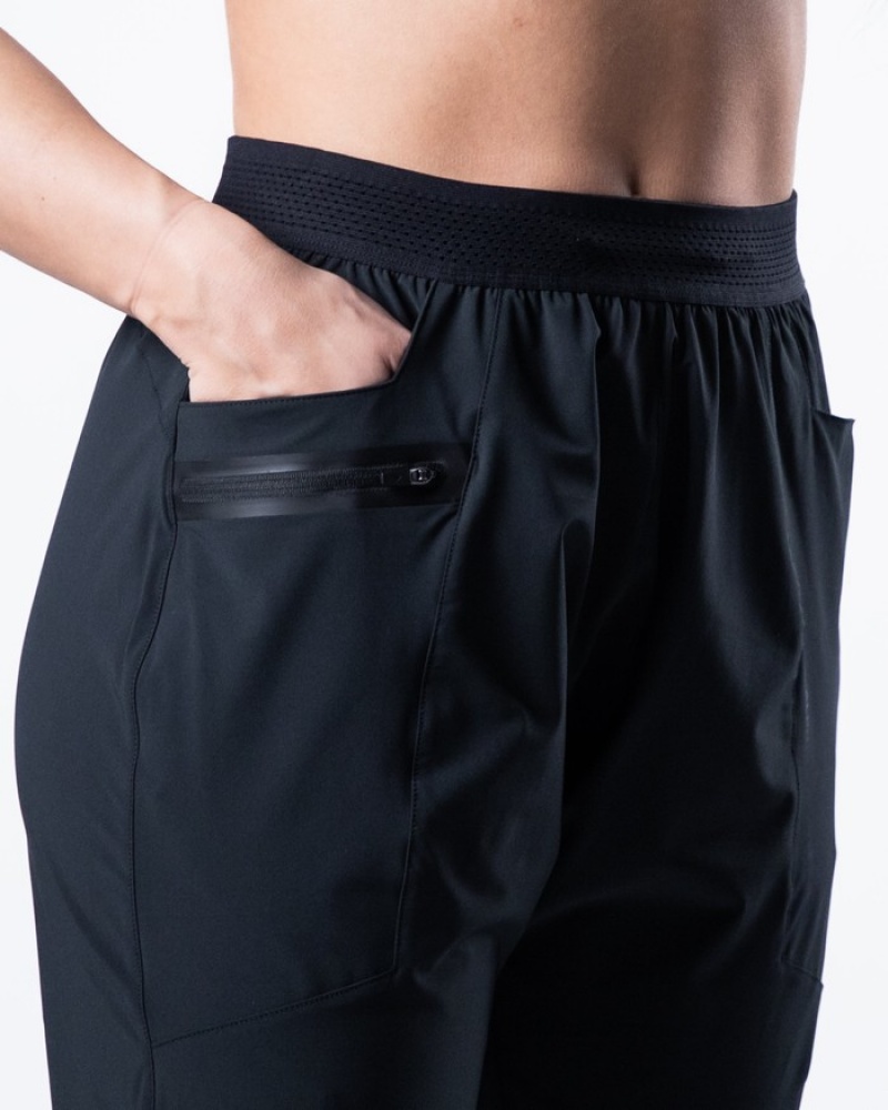 Pantaloni Jogger Dama Alphalete Studio Negrii | 708124-WJP
