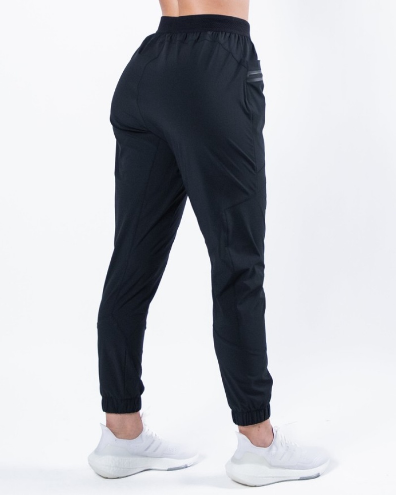 Pantaloni Jogger Dama Alphalete Studio Negrii | 708124-WJP