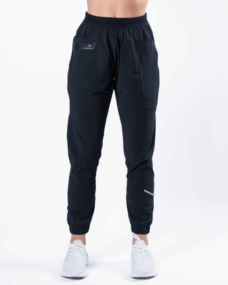 Pantaloni Jogger Dama Alphalete Studio Negrii | 708124-WJP