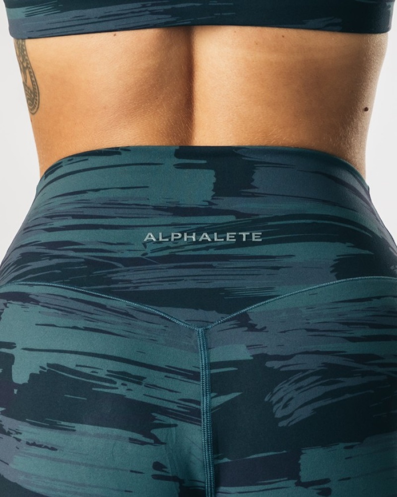 Pantaloni Jogger Dama Alphalete Surface Expanse Albastri Camuflaj | 891265-RVB