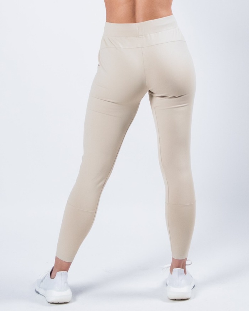 Pantaloni Jogger Dama Alphalete Trace Albi | 802943-TJB