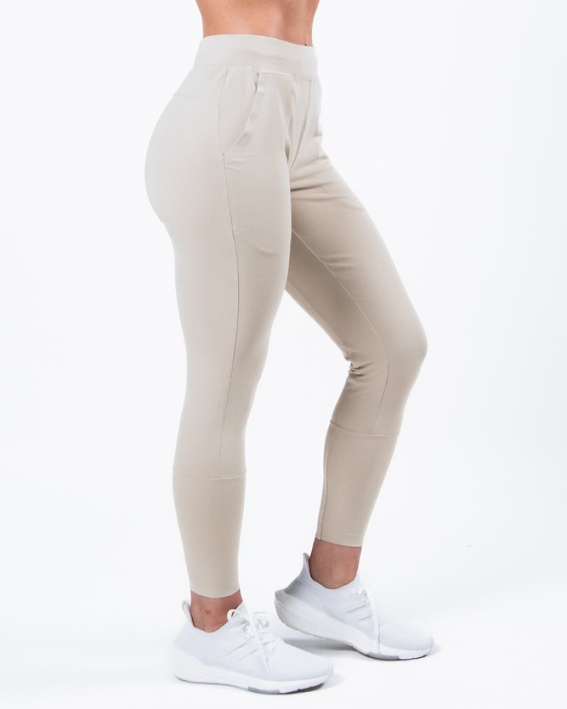 Pantaloni Jogger Dama Alphalete Trace Albi | 802943-TJB