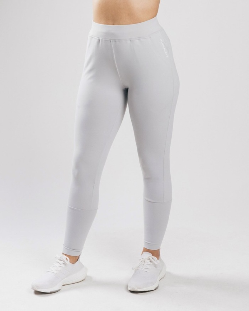 Pantaloni Jogger Dama Alphalete Trace Argintii | 485192-YVX