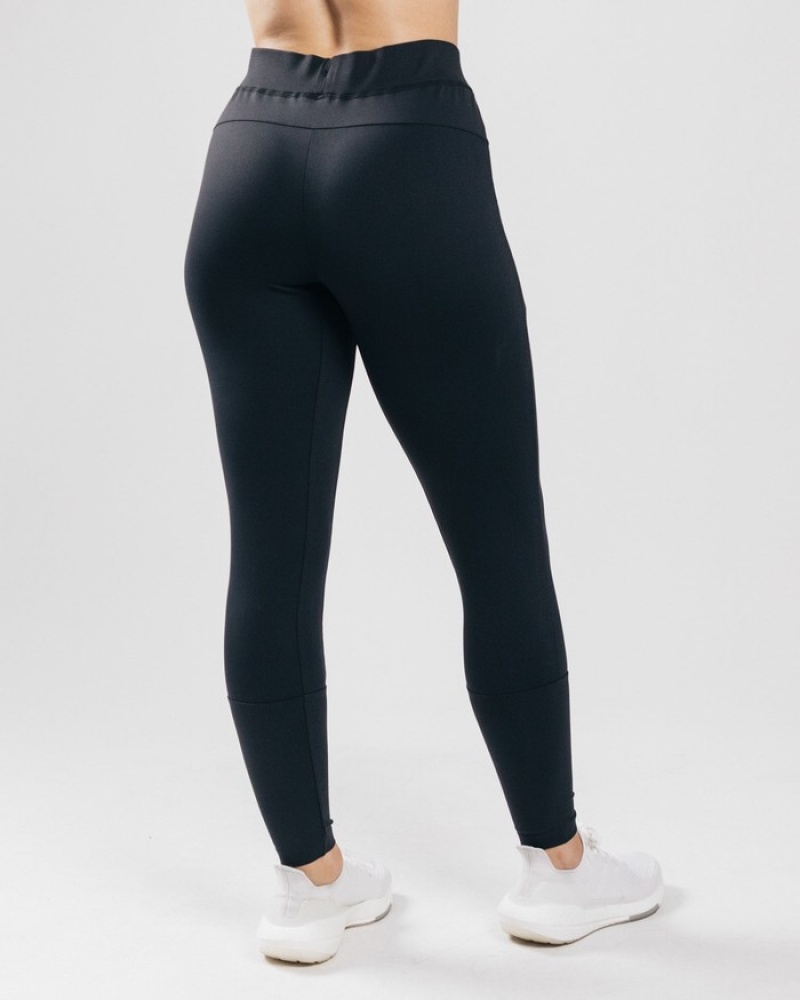 Pantaloni Jogger Dama Alphalete Trace Negrii | 615247-PLR