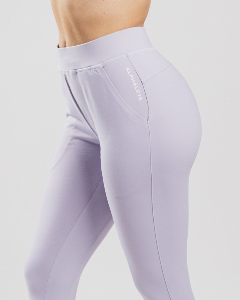 Pantaloni Jogger Dama Alphalete Trace Violet | 845926-GCN