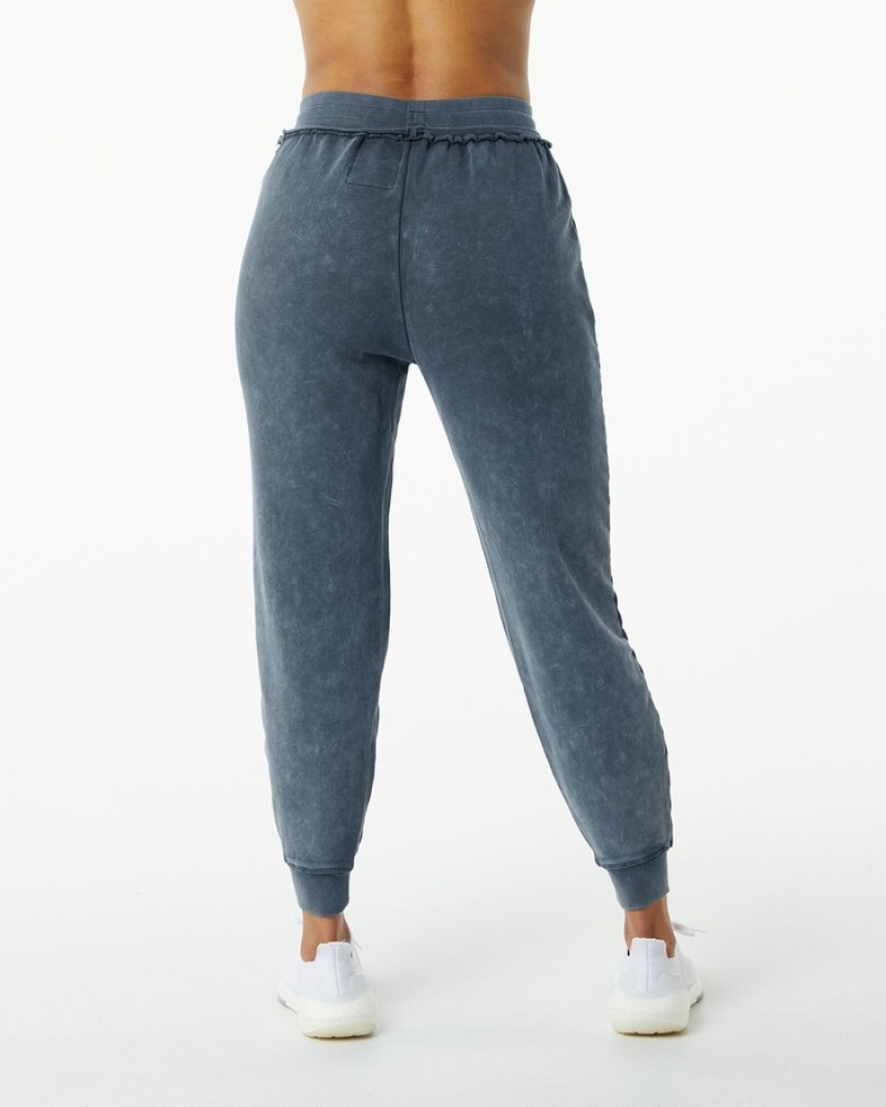 Pantaloni Jogger Dama Alphalete Very Terry Albastri | 714690-JNC