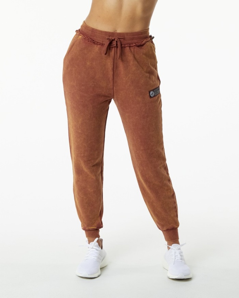Pantaloni Jogger Dama Alphalete Very Terry Kaki | 948301-EPI