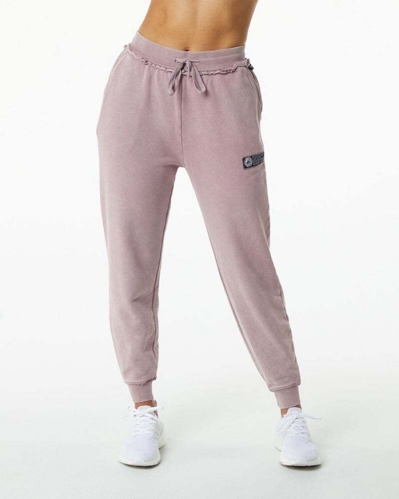 Pantaloni Jogger Dama Alphalete Very Terry Roz | 814735-YSF