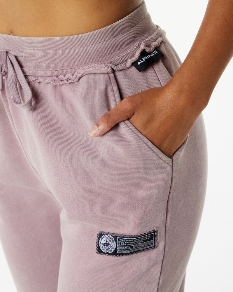 Pantaloni Jogger Dama Alphalete Very Terry Roz | 814735-YSF