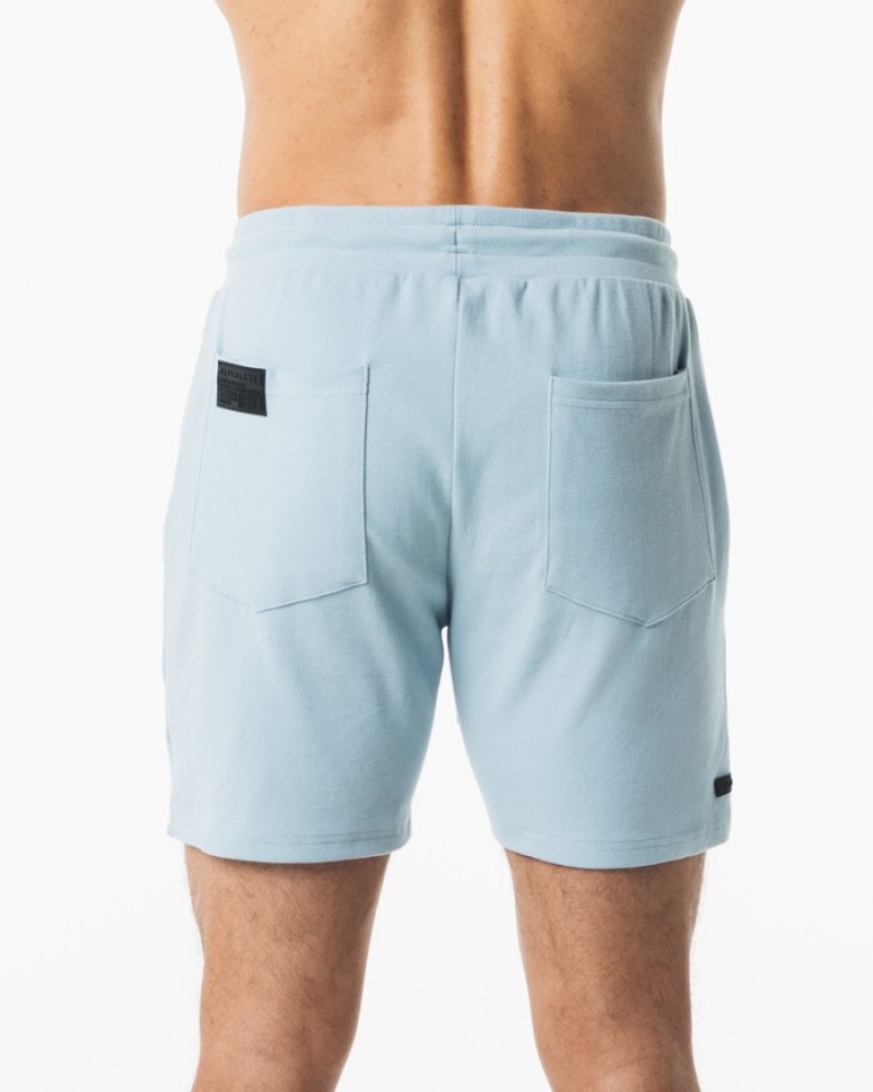 Pantaloni Scurti Barbati Alphalete Identity 6” Albastri | 042675-GZN