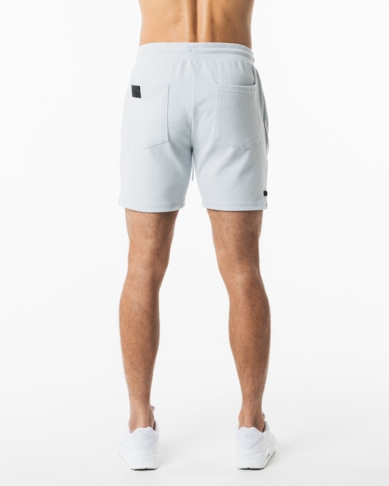 Pantaloni Scurti Barbati Alphalete Identity 6” Gri | 842197-ESK