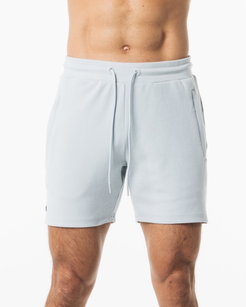 Pantaloni Scurti Barbati Alphalete Identity 6” Gri | 842197-ESK