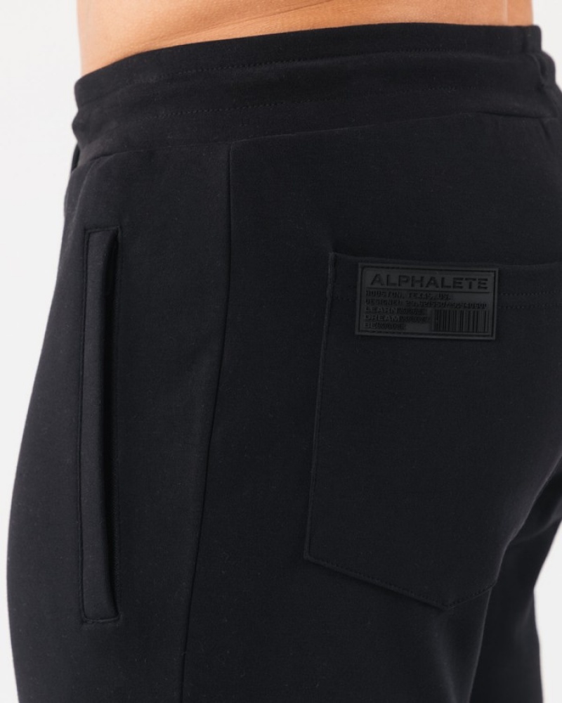Pantaloni Scurti Barbati Alphalete Identity 6” Negrii | 817364-UNS