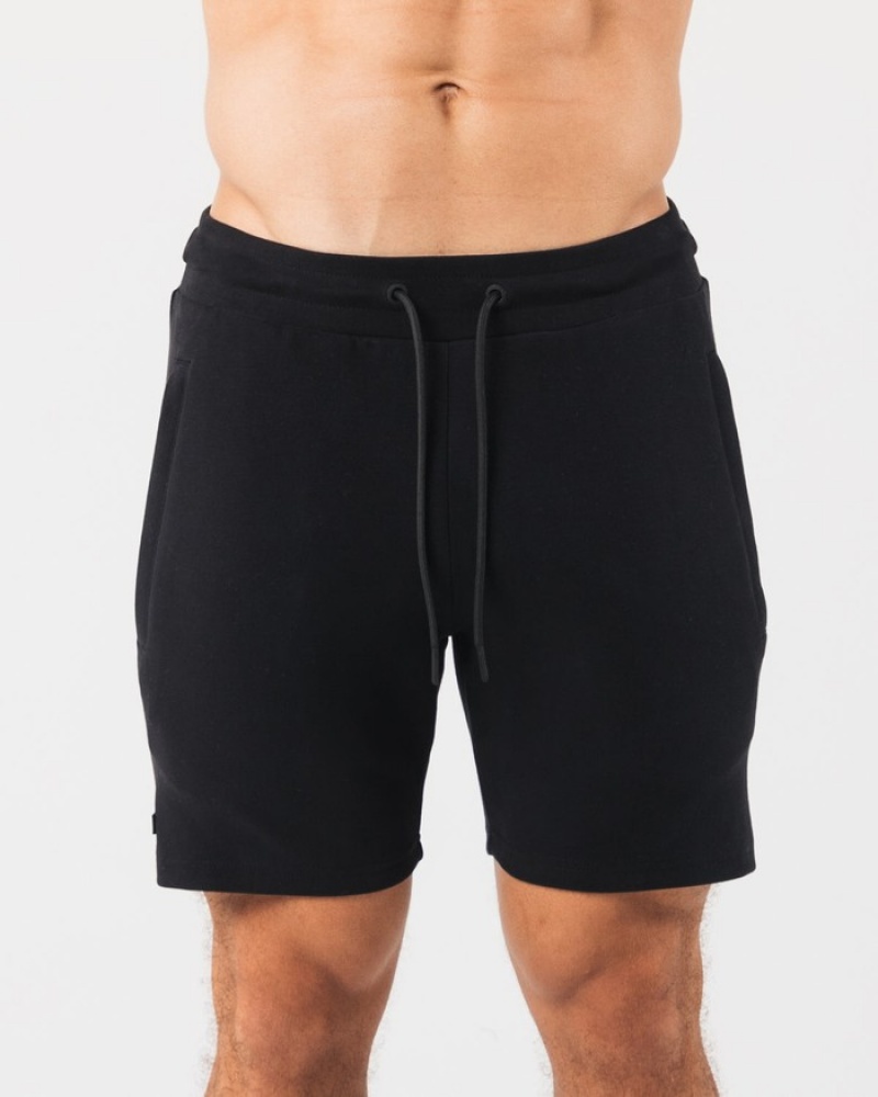Pantaloni Scurti Barbati Alphalete Identity 6” Negrii | 817364-UNS