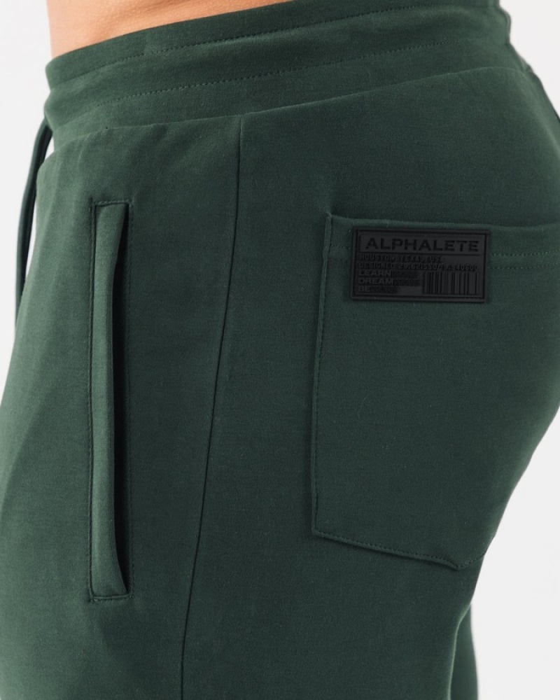Pantaloni Scurti Barbati Alphalete Identity 6” Verzi | 165948-DHP