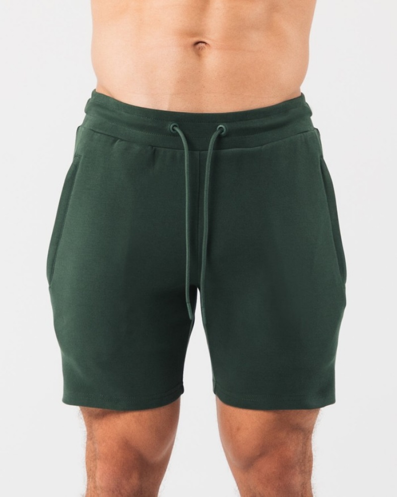 Pantaloni Scurti Barbati Alphalete Identity 6” Verzi | 165948-DHP