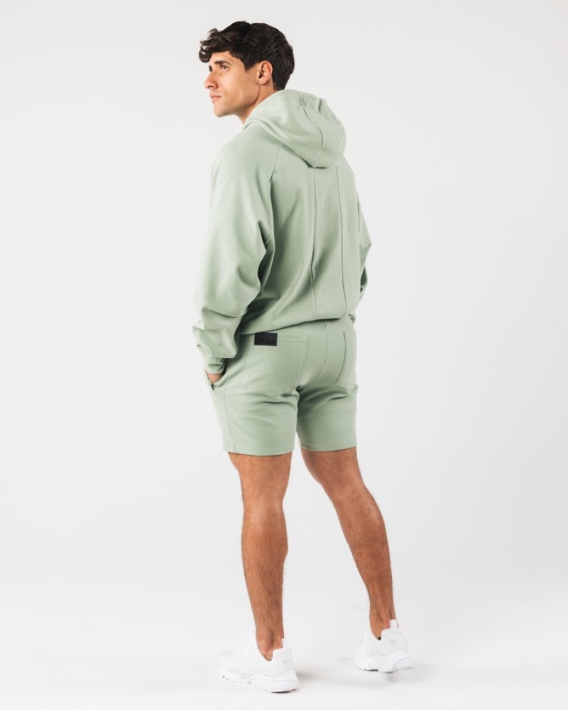 Pantaloni Scurti Barbati Alphalete Identity 6” Masline Verzi | 659487-LGM