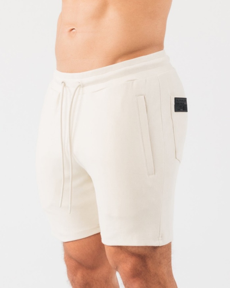 Pantaloni Scurti Barbati Alphalete Identity 6” Albi | 978150-AFN