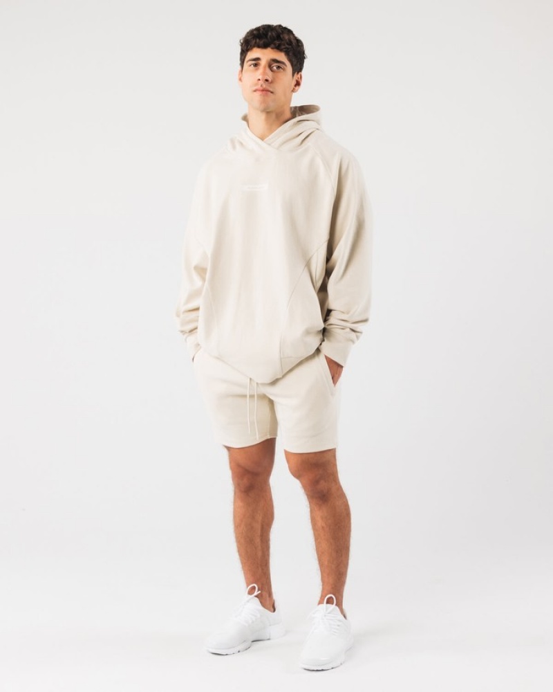 Pantaloni Scurti Barbati Alphalete Identity 6” Albi | 978150-AFN