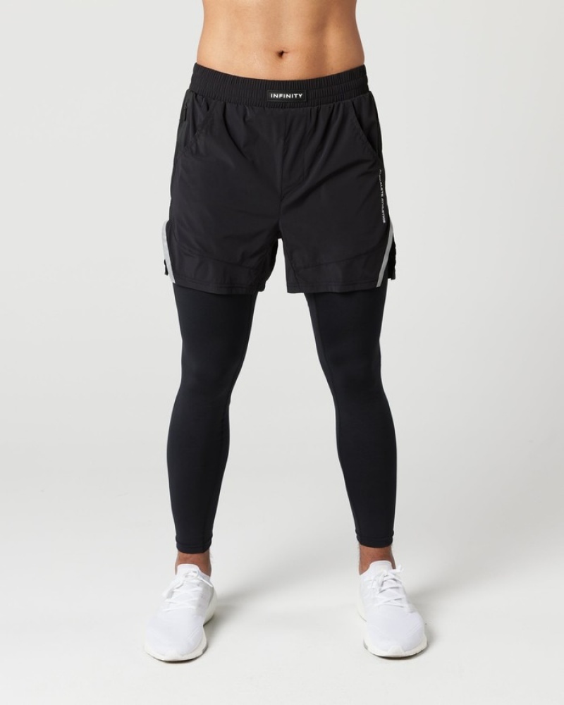 Pantaloni Scurti Barbati Alphalete Infinity 2-in-1 Speed 5.5\
