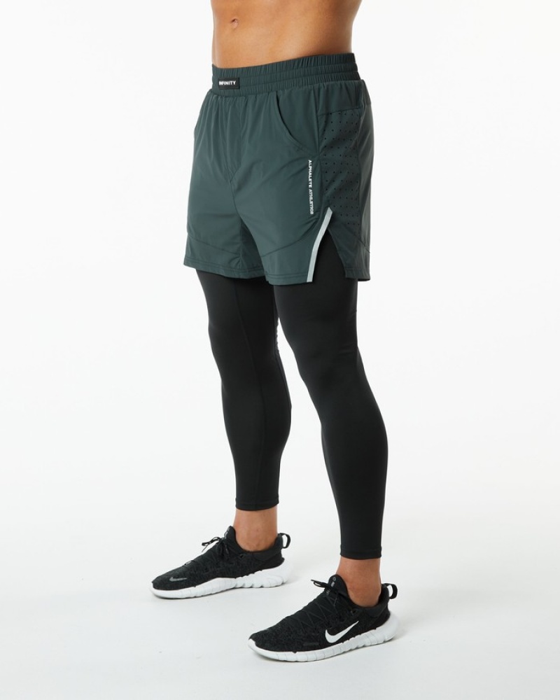 Pantaloni Scurti Barbati Alphalete Infinity 2-in-1 Speed 5.5