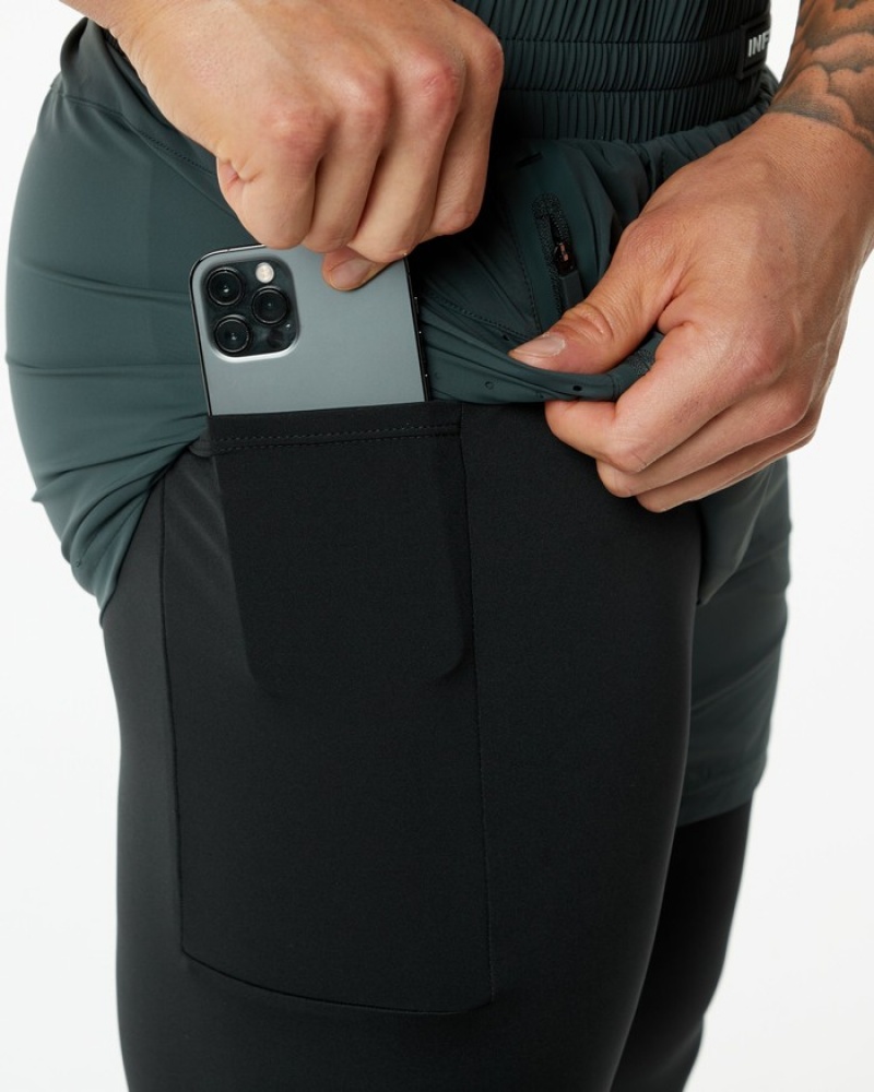 Pantaloni Scurti Barbati Alphalete Infinity 2-in-1 Speed 5.5