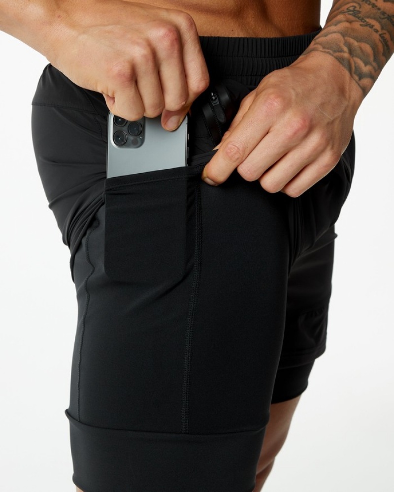 Pantaloni Scurti Barbati Alphalete Infinity Speed 5.5