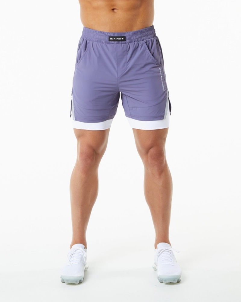 Pantaloni Scurti Barbati Alphalete Infinity Speed 5.5