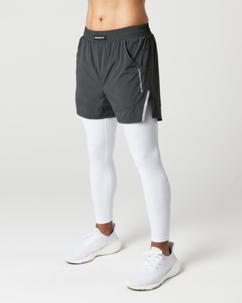 Pantaloni Scurti Barbati Alphalete Infinity 2-in-1 Speed 5.5