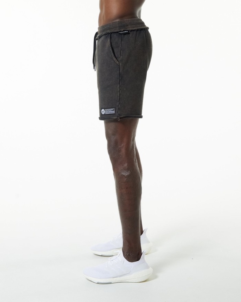 Pantaloni Scurti Barbati Alphalete Very Terry Negrii | 693754-KWZ