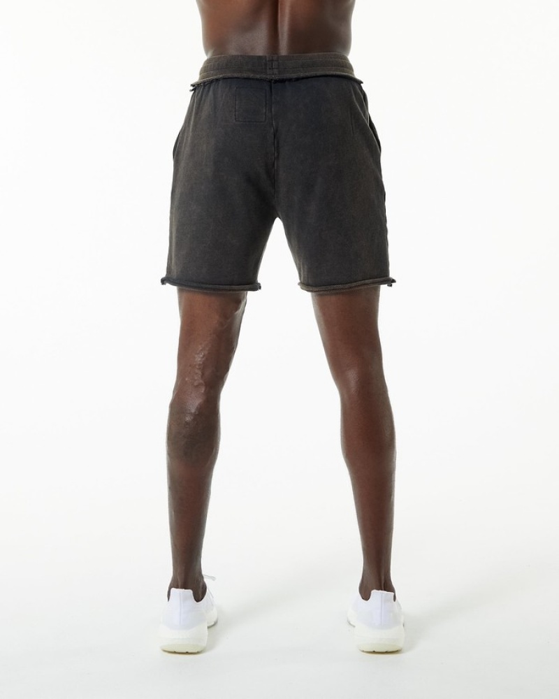 Pantaloni Scurti Barbati Alphalete Very Terry Negrii | 693754-KWZ