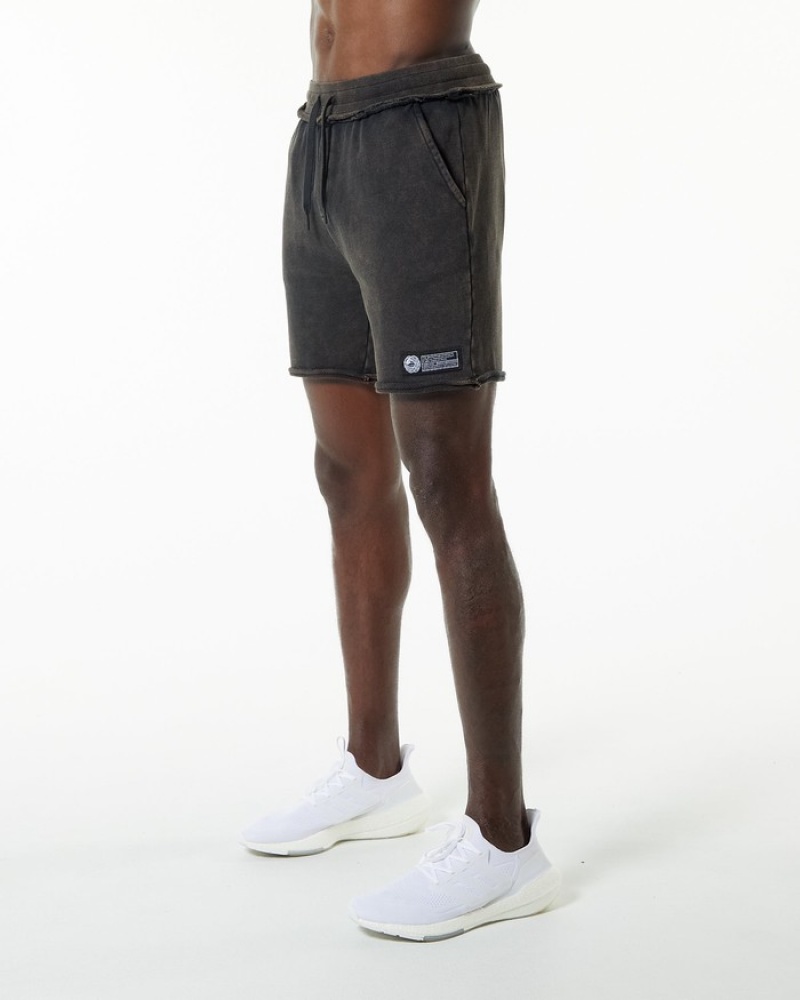 Pantaloni Scurti Barbati Alphalete Very Terry Negrii | 693754-KWZ