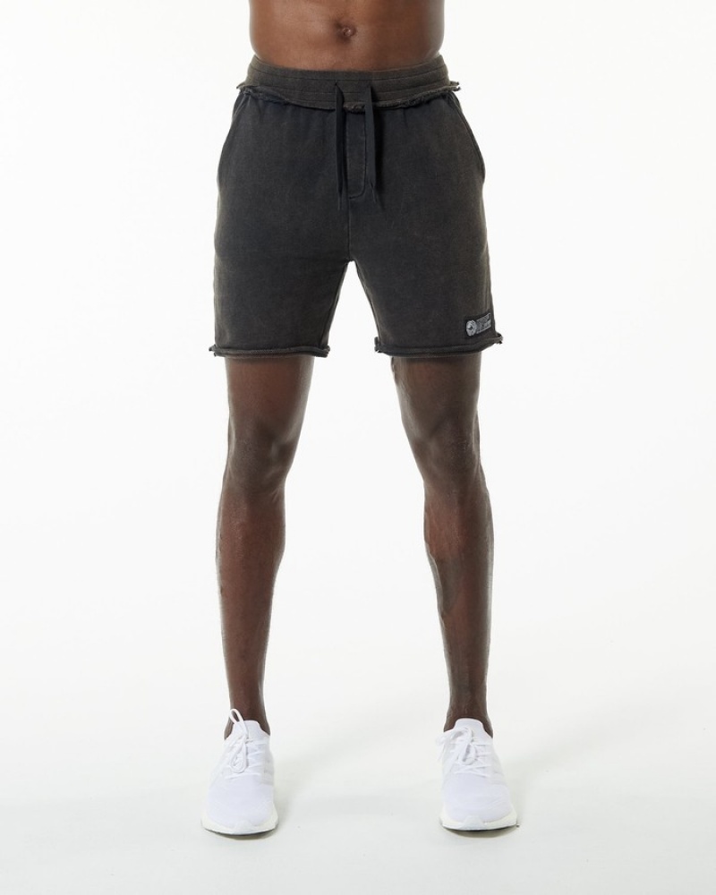 Pantaloni Scurti Barbati Alphalete Very Terry Negrii | 693754-KWZ