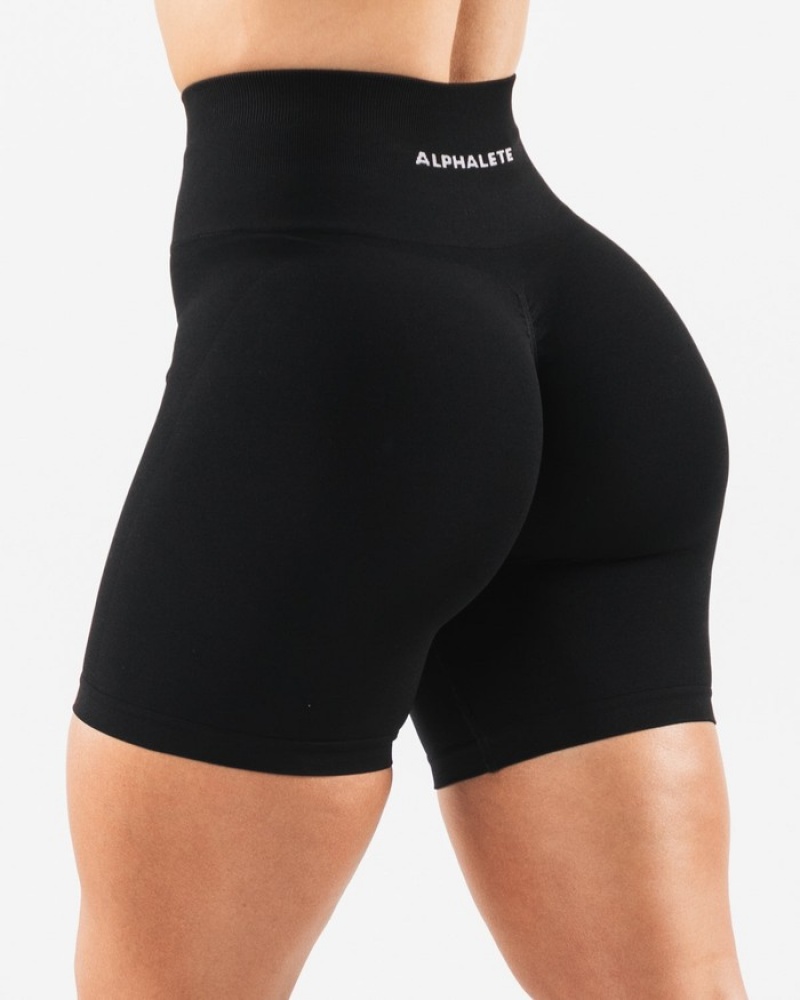 Pantaloni Scurti Dama Alphalete Amplify 6.5” Negrii | 596831-ZKS