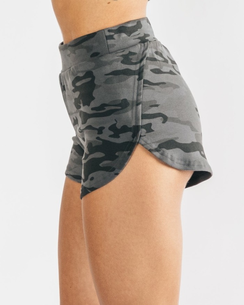 Pantaloni Scurti Dama Alphalete Identity Cozy Camuflaj | 902675-IHJ